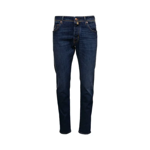 Jacob Cohen Logo-Patch Straight-Cut Jeans