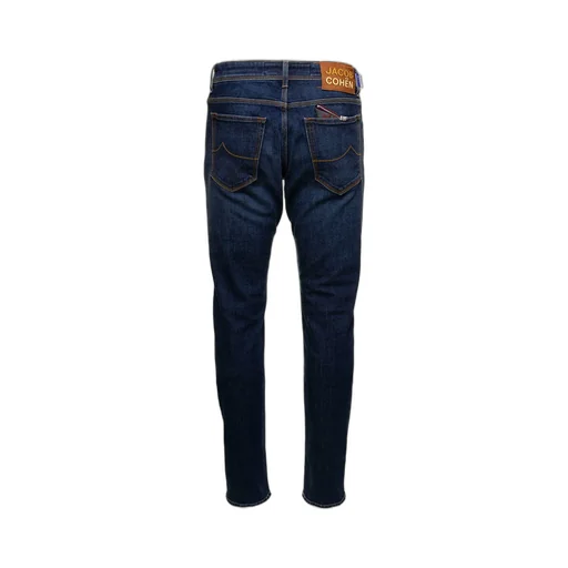 Jacob Cohen Logo-Patch Straight-Cut Jeans