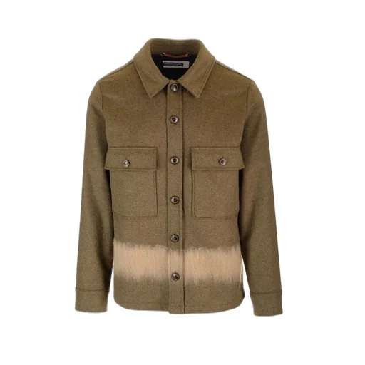 Jacob Cohen Bleached-Effect Straight Hem Shirt