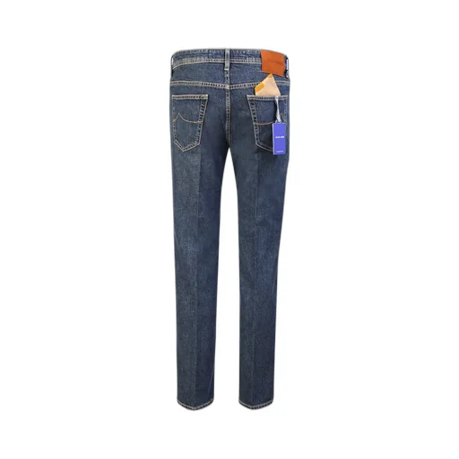 Jacob Cohen Logo Patch Mid Rise Jeans