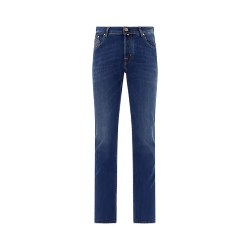 Jacob Cohen Logo-Embroidered Slim-Cut Jeans