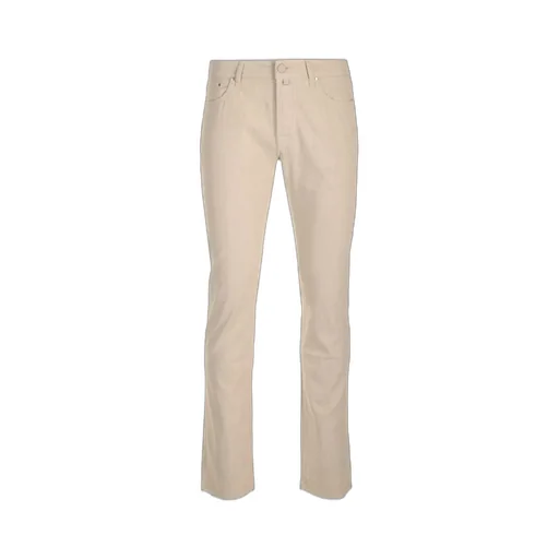 Jacob Cohen Barb Logo Patch Slim-Cut Trousers