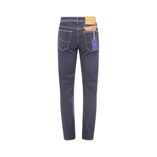 Jacob Cohen Logo Patch Distressed Jeans