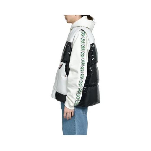 Down Vest / White Blk