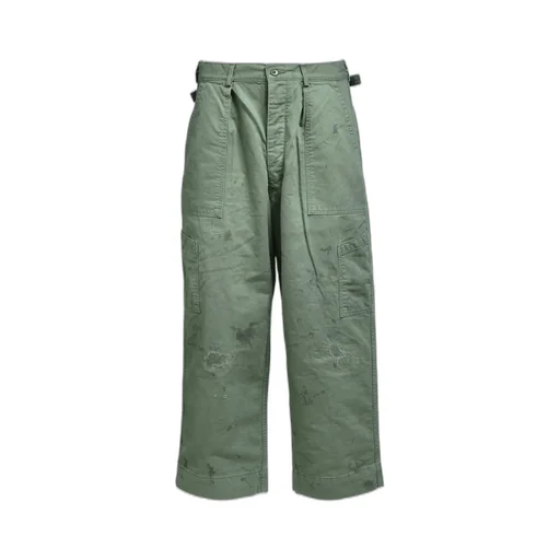 Repaired Usaf Mechanic Pants / Aged Sage Grn