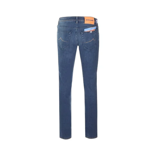 Jacob Cohen Logo Patch Mid-Rise Jeans