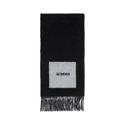 Jacquemus L'echarpe Rond Carre Fringed Edge Scarf
