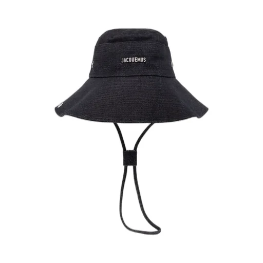 Jacquemus The De-NÎMes Logo Plaque Bucket Hat