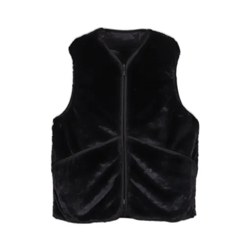 Tech Reversible British Hunter Fur Vest / Blk