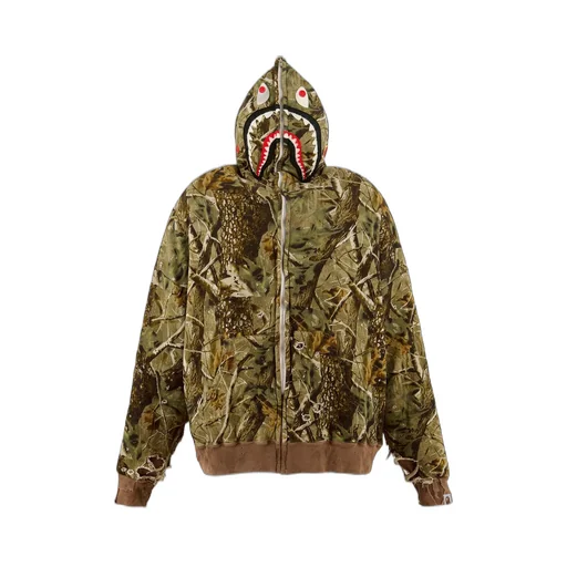Bape_Zip Hoodie/Sahark/Camo / Camo