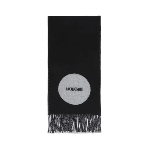 Jacquemus L'echarpe Rond Carre Fringed Edge Scarf