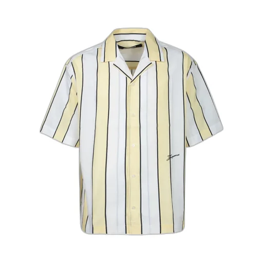 Jacquemus Logo Embroidered Striped Shirt