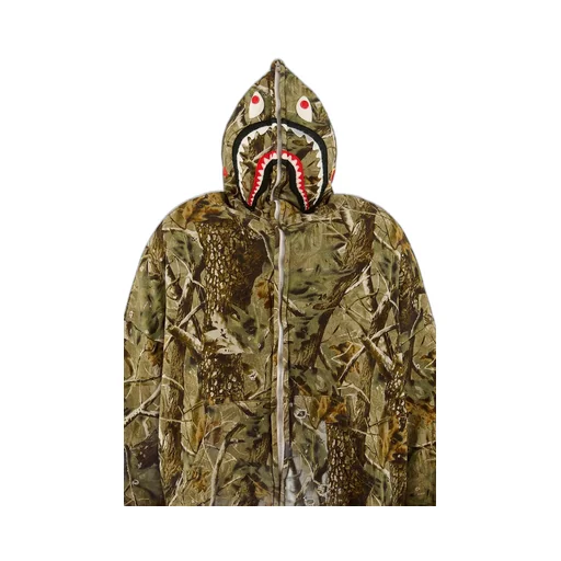 Bape_Zip Hoodie/Sahark/Camo / Camo