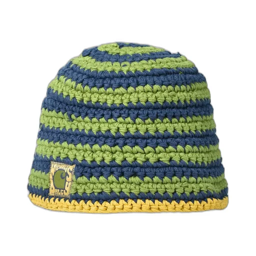 Knitted Hat / Nd Tawny Olive / Cedar Green / Black Iris