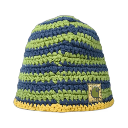 Knitted Hat / Nd Tawny Olive / Cedar Green / Black Iris