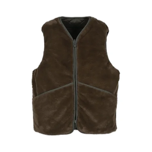 Tech Reversible British Hunter Fur Vest / D.Grn