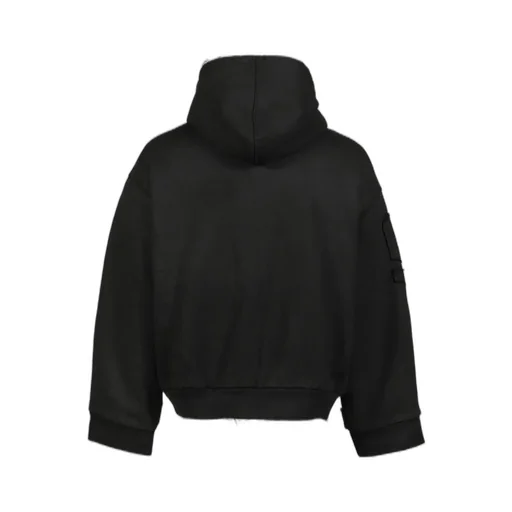 Waxed Hoodie Jacket / Black