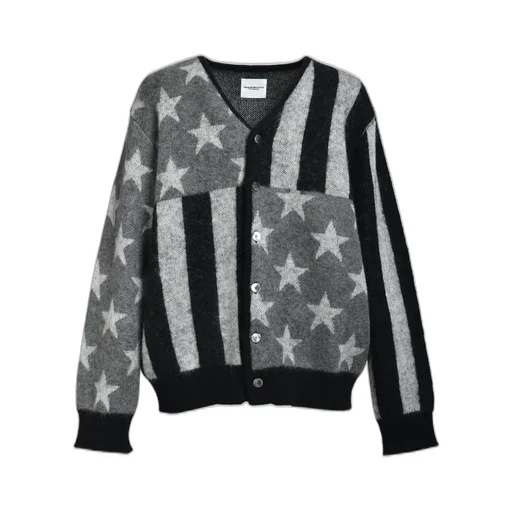 American Flag Mohair Cardigan / Mono