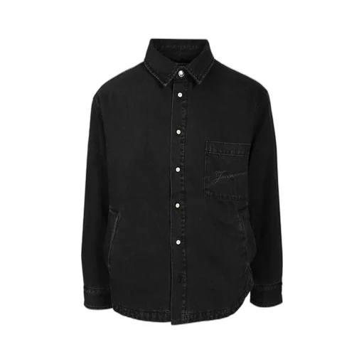 Jacquemus Logo Embroidered Button-Up Shirt