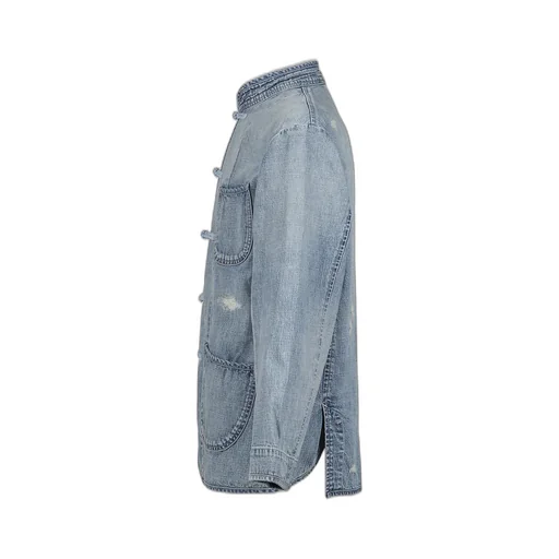 Cannery Row Denim Chinese Jacket / Blu