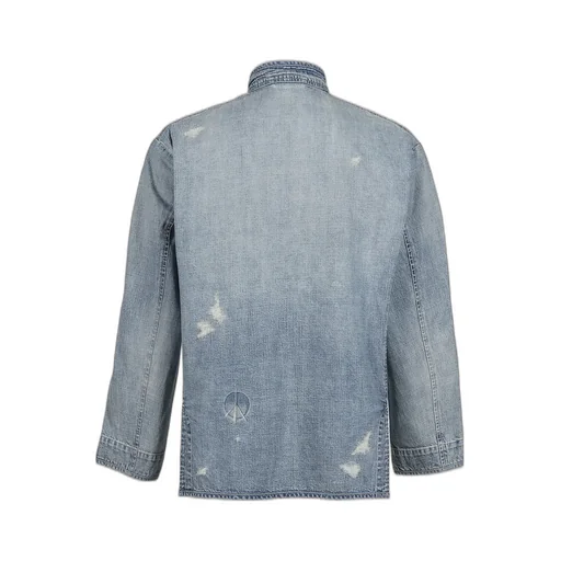 Cannery Row Denim Chinese Jacket / Blu
