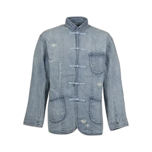 Cannery Row Denim Chinese Jacket / Blu