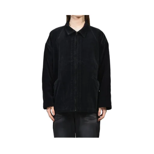 Corduroy Zip Jacket / Black