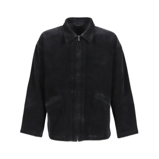 Corduroy Zip Jacket / Black