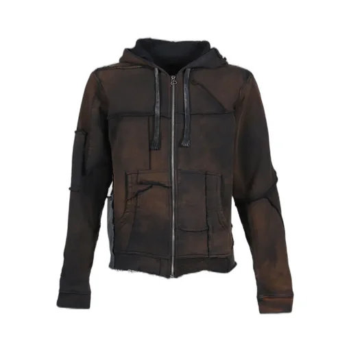 Zipup Hoodie Scrap / Potassium Blk