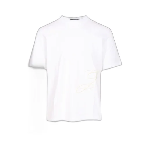 Jacquemus Logo Embroidered Straight Hem T-Shirt