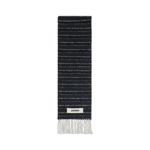 Jacquemus Logo Patch Fringed Edge Scarf