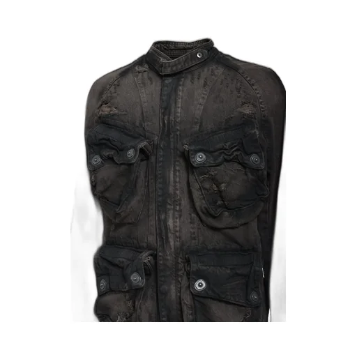12Oz Denim Blouse / Dark Brown