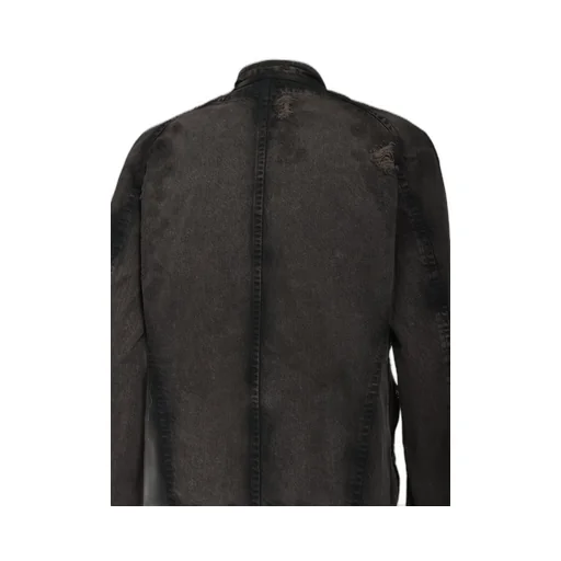 12Oz Denim Blouse / Dark Brown