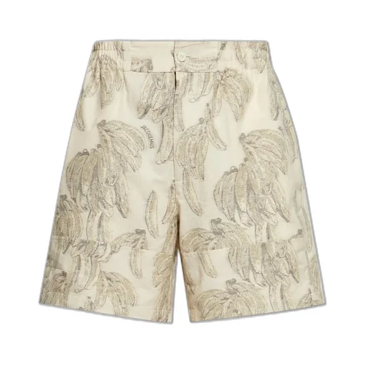 Jacquemus The Aloe Banana Jacquard Shorts