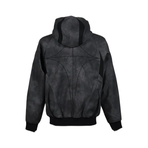 Tc Tg Lthr Jkt / Blk/Antique Sil