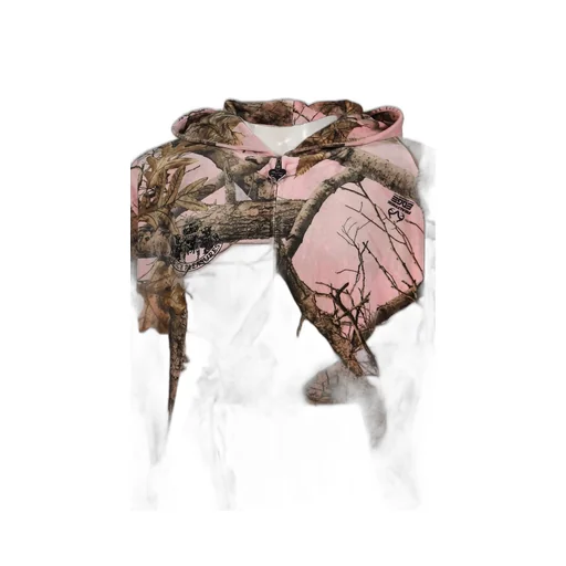 Realtree Velor Hoodie / Pink Edge
