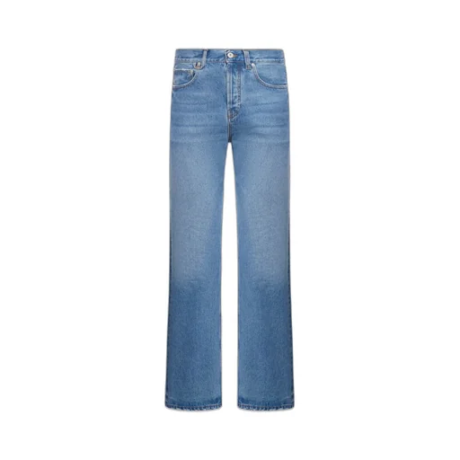 Jacquemus Logo Patch Straight Leg Jeans
