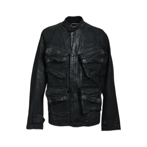 12Oz Coating Denim Blouson / Blk Wax