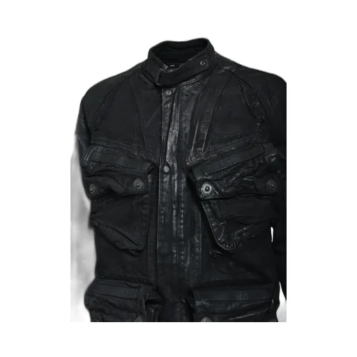 12Oz Coating Denim Blouson / Blk Wax