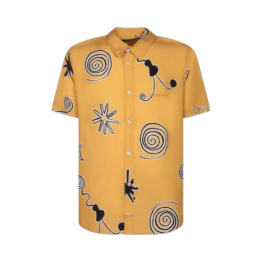 Jacquemus Arty Spiral Print Short-Sleeve Shirt