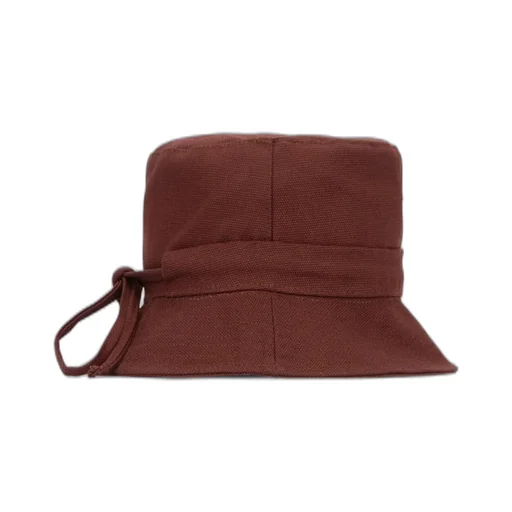 Jacquemus Logo Plaque Drawstring Bucket Hat