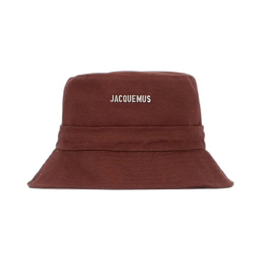 Jacquemus Logo Plaque Drawstring Bucket Hat