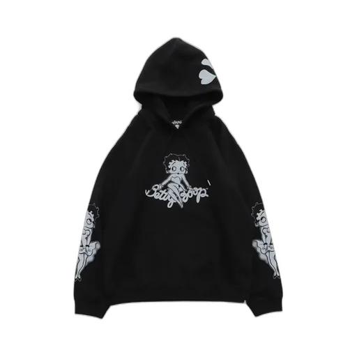 Boxy Fit Hoodie / Monochrome