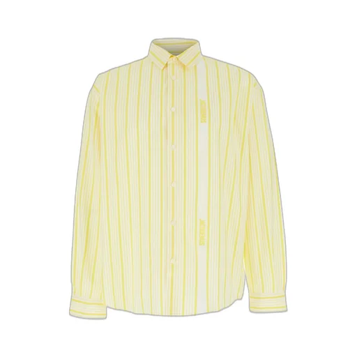 Jacquemus Striped Collared Long-Sleeve Shirt