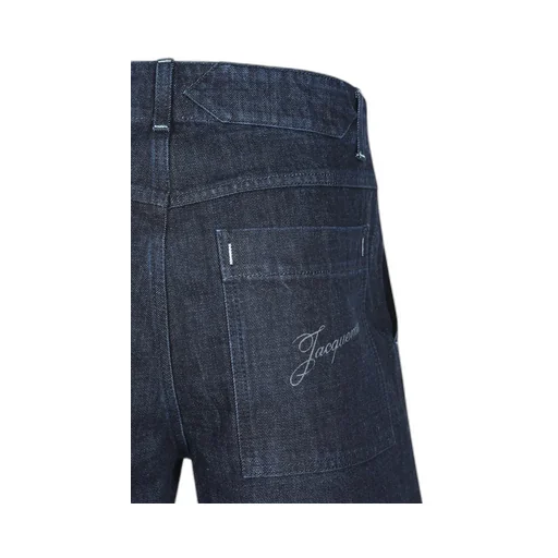 Jacquemus Logo Embroidered Denim Shorts
