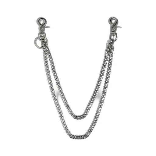Tiny Cuban Double Chain ​​/ Sil