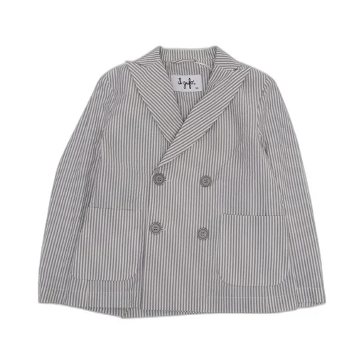 Il Gufo Regular-Fit Striped Seersucker Blazer