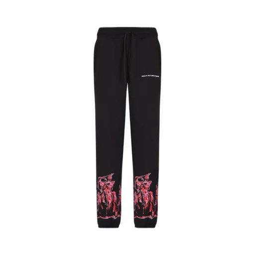 Ihs Sporty Graphic Print Flames Pants