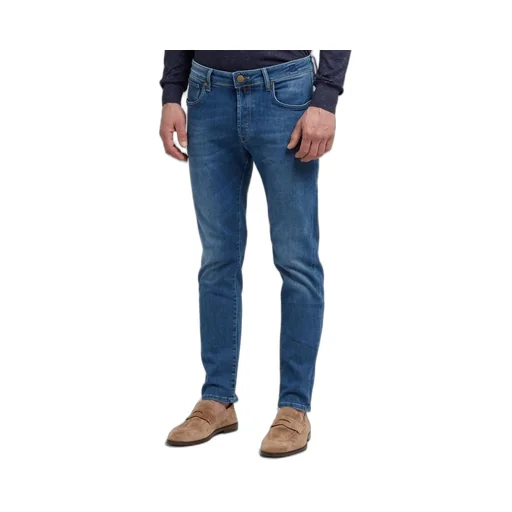 Incotex Logo Patch Denim Jeans
