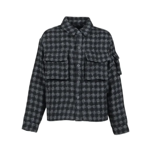 Military Check Jacket / Black
